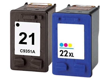 HP 21 + 22 - C9351AE XL 2 stk. rabatpakke blækpatron 40 ml. - kompatibel