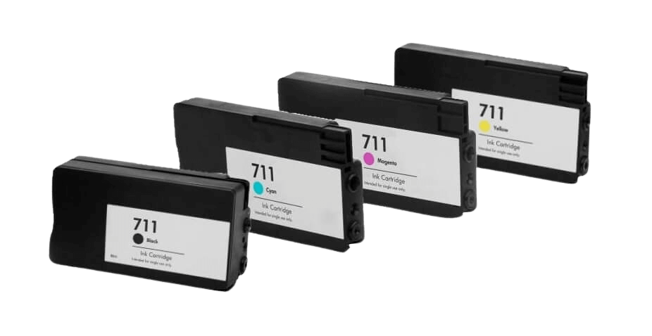 Kompatibel HP 711 4 stk. rabatpakke blækpatron 164 ml.