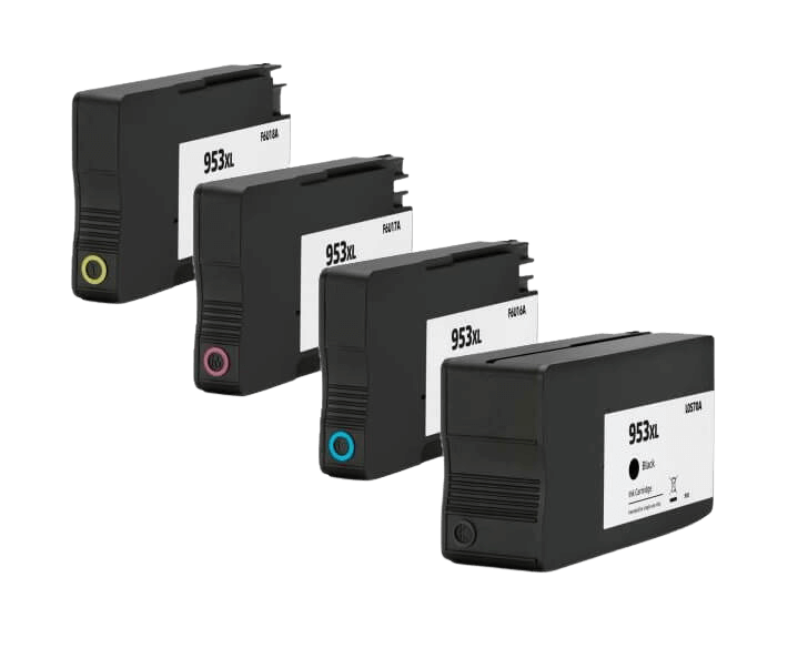 Kompatibel HP 953XL 4 stk. rabatpakke blækpatron 136 ml.