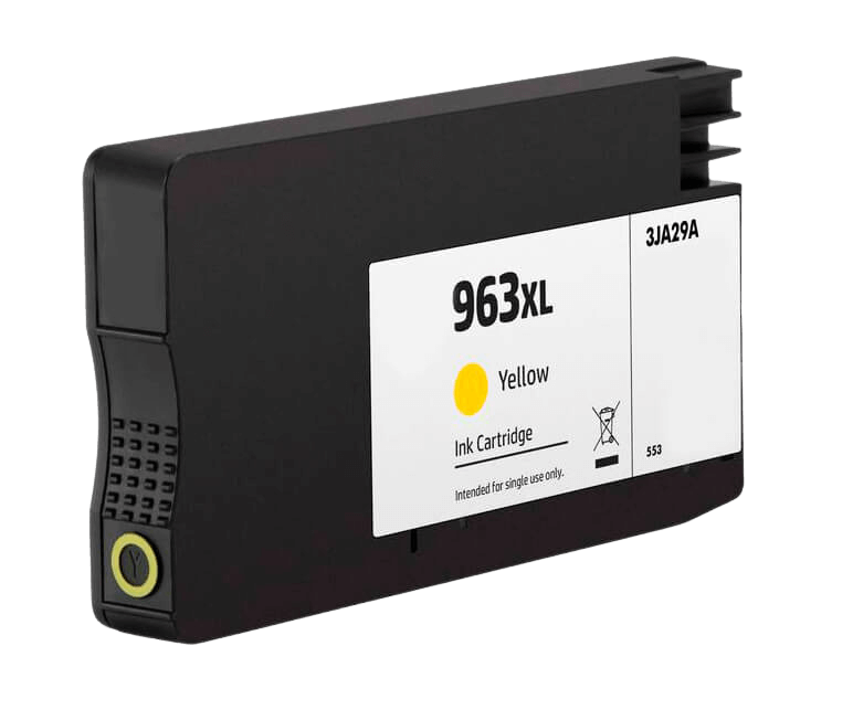 Kompatibel HP 963 XL gul blækpatron 25,5 ml. (3JA29AE)