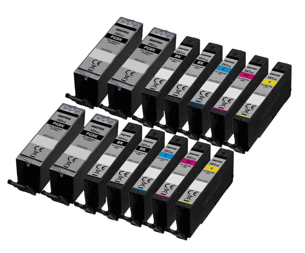 Canon PGI-580 XXL 14 stk. rabatpakke blækpatron 224 ml. - kompatibel