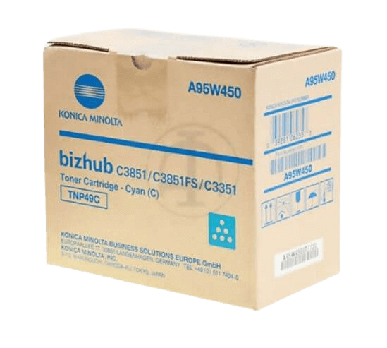 Konica Minolta TNP-49 cyan original toner 12000 sider (A95W450)
