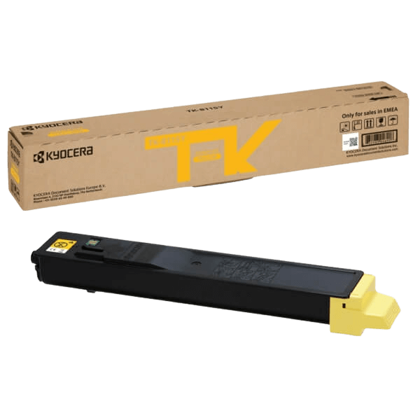 Kyocera TK-8115Y gul original toner 6000 sider (1T02P3ANL0)