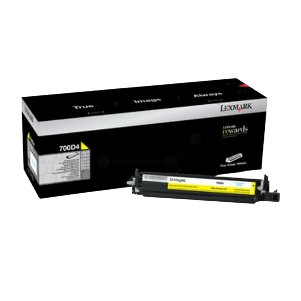 Lexmark 700D4 gul original developer unit 40000 sider (70C0D40)