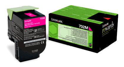 Lexmark 702M magenta original toner 1000 sider (70C20M0)