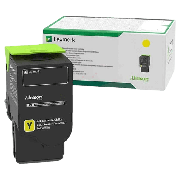 Lexmark 78C20Y0 gul original toner 1400 sider