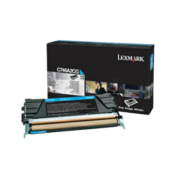 Lexmark C746 cyan original toner 7000 sider (C746A3CG)