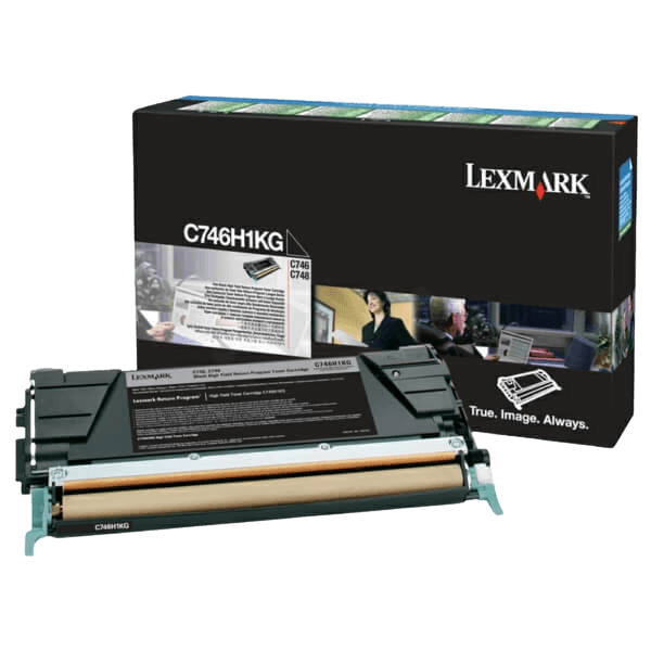 Lexmark C746 sort original toner 12000 sider (C746H1KG)