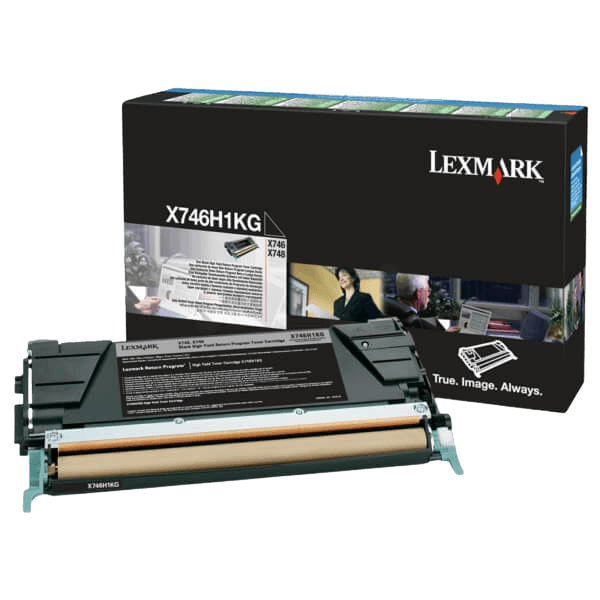 Lexmark X746 XL sort original toner 12000 sider (X746H1KG)